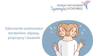 Zaburzenie osobowości borderline: objawy, przyczyny i leczenie. Ilustracja przedstawia osobę z dwiema twarzami, symbolizującą zmienne nastroje.