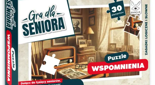 Puzzle "Gra dla Seniora: Wspomnienia" - gry logiczne dla seniorów darmowe, ćwiczące umysł w formie zabawy.