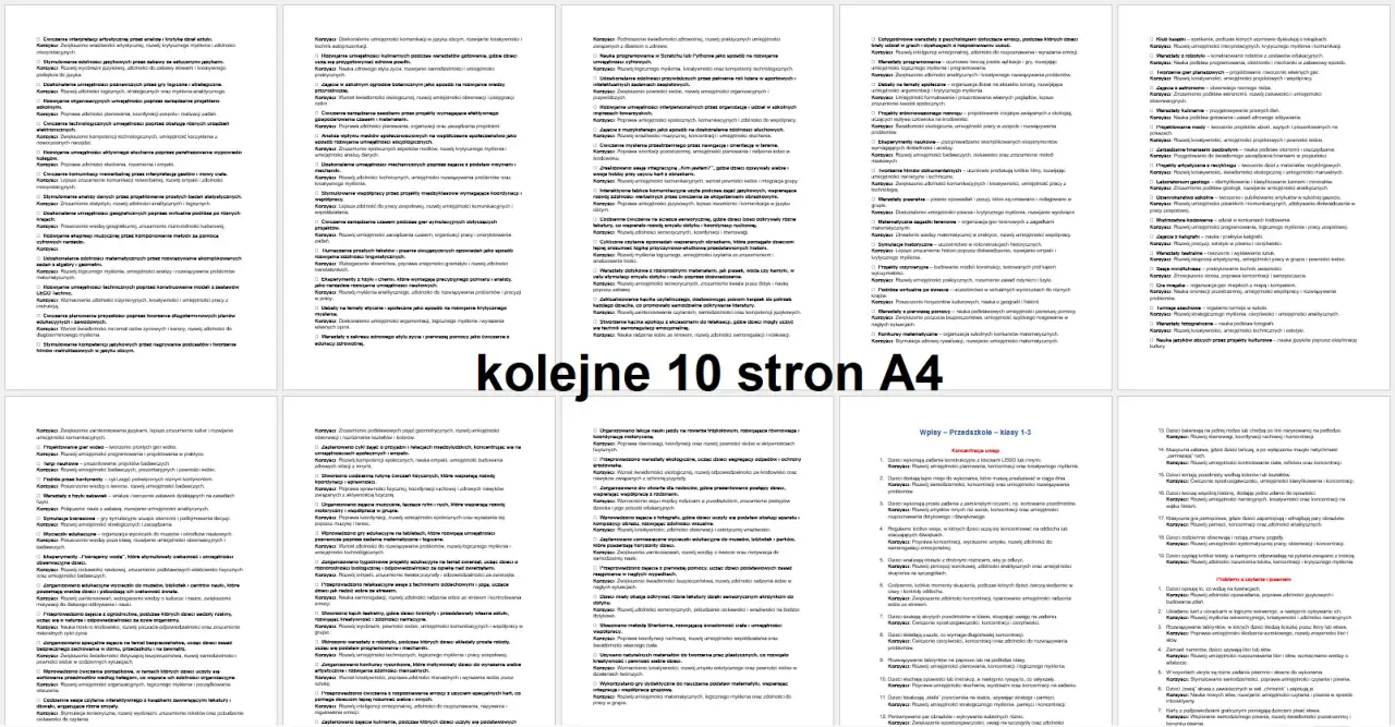 Karty pracy do ćwiczeń koncentracji uwagi i rewalidacji. Rozwój umiejętności poznawczych, komunikacyjnych i społecznych.