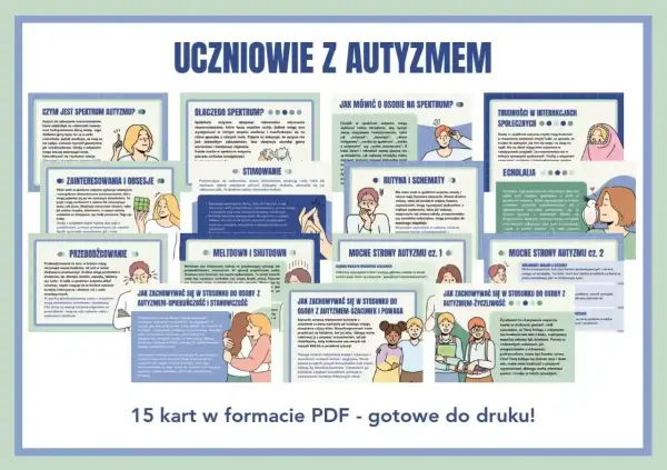 Uczniowie z autyzmem: poznaj spektrum, stimowanie, echolalię i mocne strony. Zrozumienie syndromu autyzmu to klucz do wsparcia.